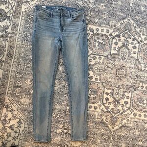 American Eagle Outfitters Women's Light Blue Skinny Jeans